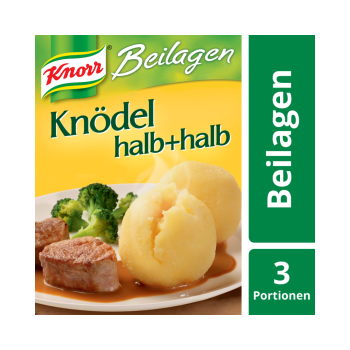 Knorr Beilagen Kartoffelknödel halb+halb, 6 Stück, in Kochbeuteln